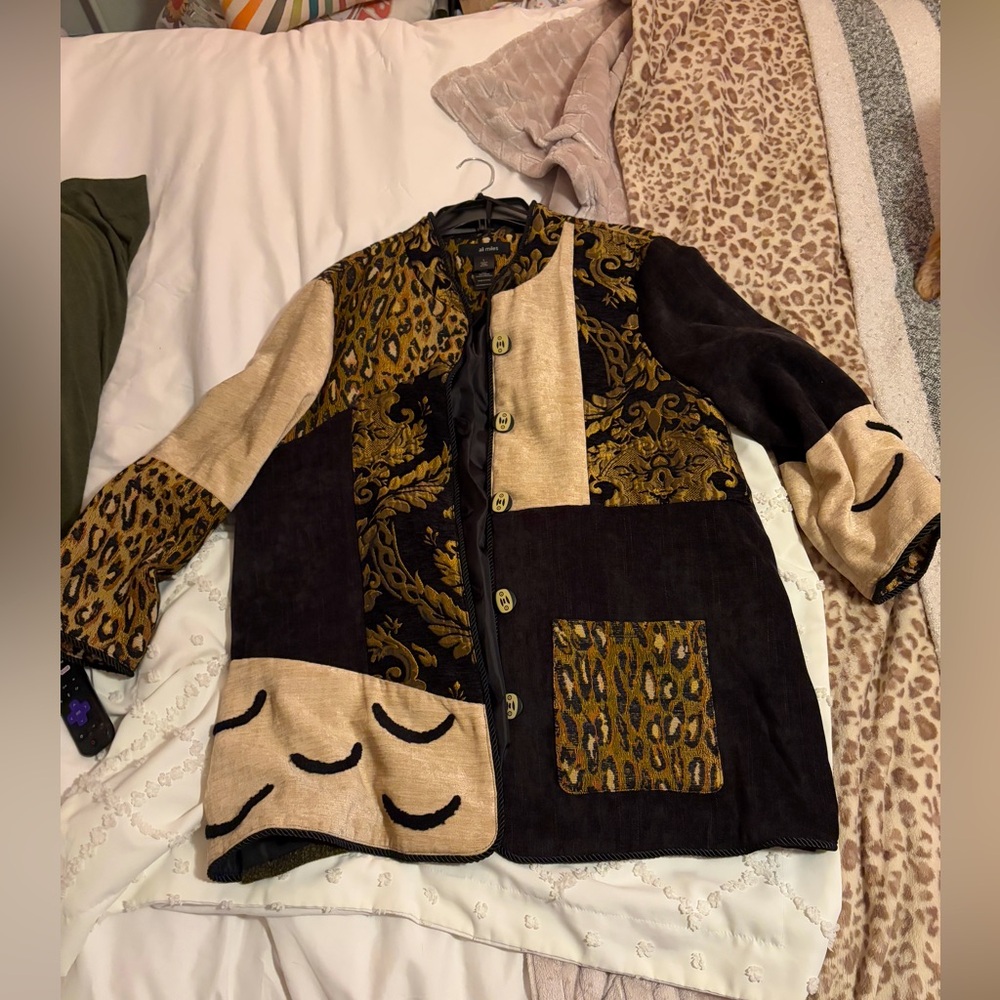 Ali Miles, multi print blazer/jacket. Leopard